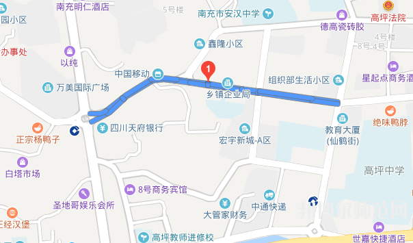 南充應用技術幼兒師范職業學校地址在哪里 